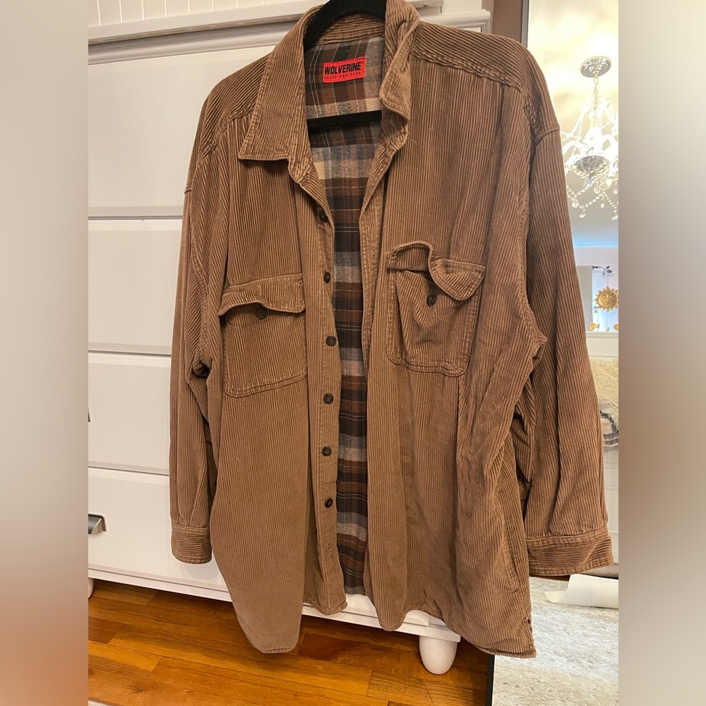 Over size corduroy jacket